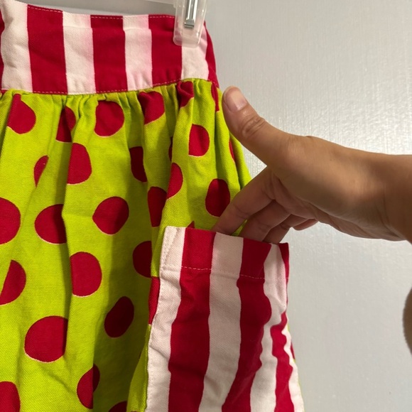 Sally Russell Vibrant Polka Dot and Stripe Apron Size XS - Picture 5 of 5